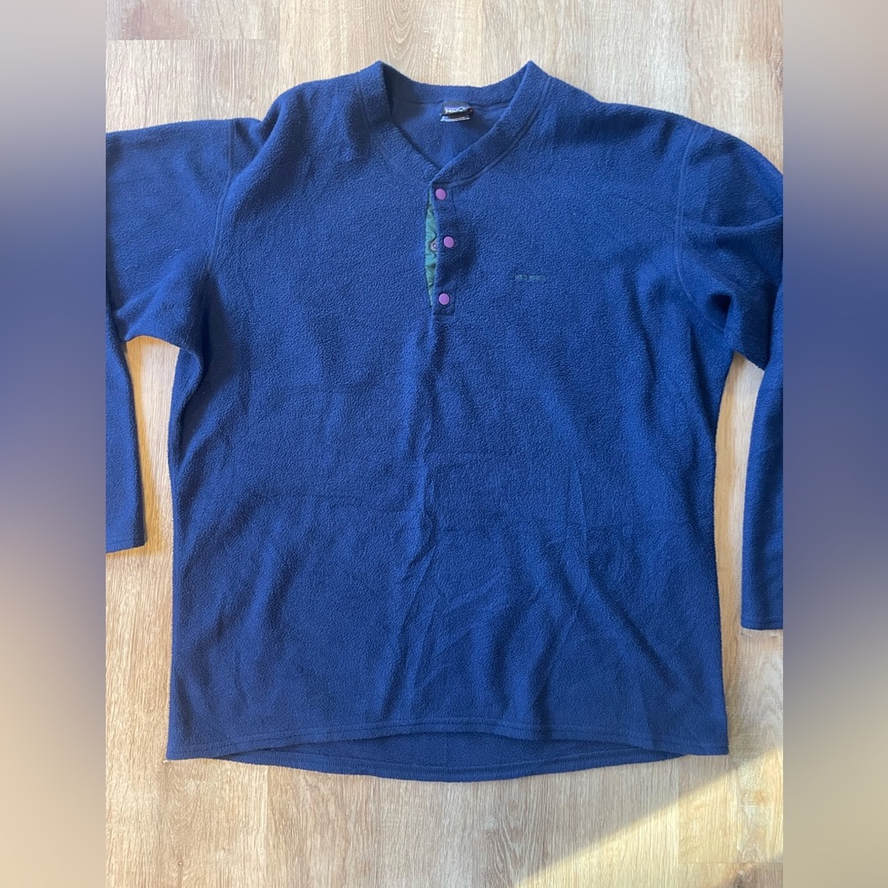 Vintage Patagonia Capilene Fleece Henley Shirt - Picture 3 of 8